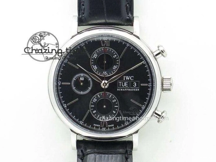 MIROTIME 0307 Portofino IW356501 SS V3 MK 1:1 Best Edition Blue Dial On SS Mesh Bracelet MIYOTA Timeless 7194